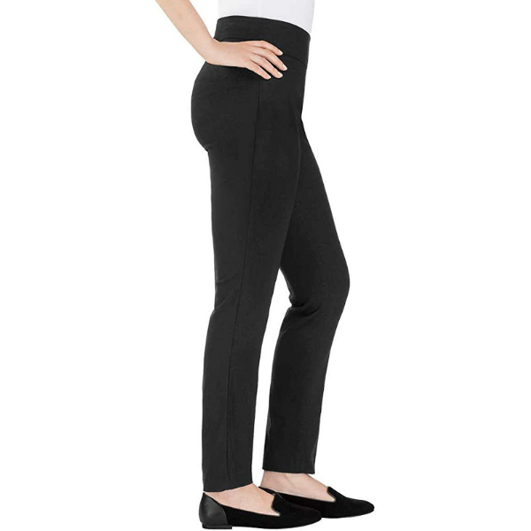 Hilary Radley Women's Black Dress Pants Size 8 Flat Front High